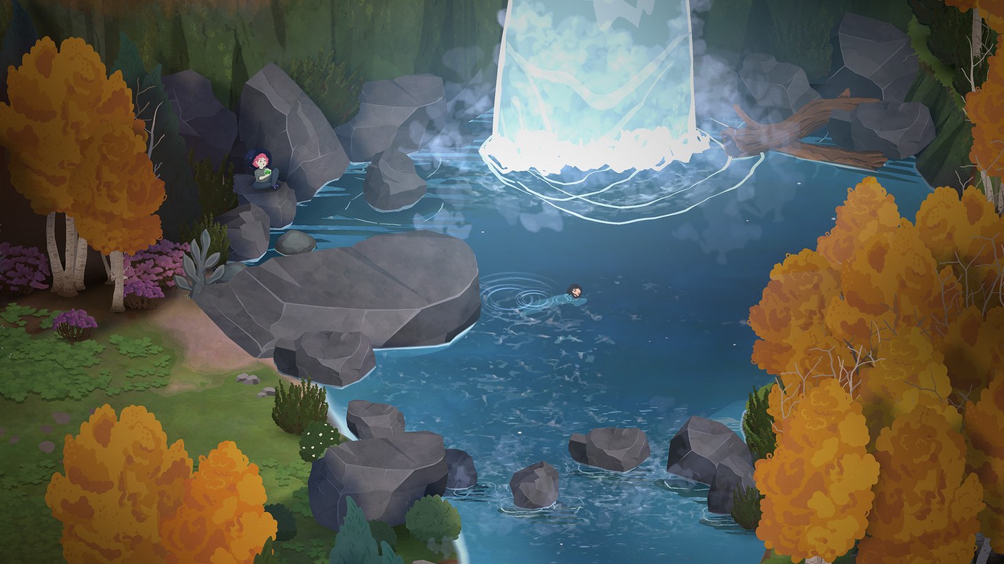 A stone bridge over the streams of the Glimmerwick valley